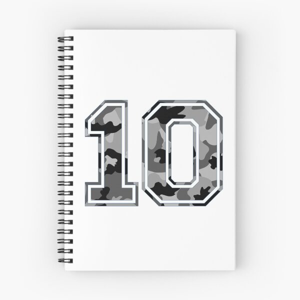 Item preview, Team Sports Uniform Number #10 - Black Camouflage designed and sold by RiplMedia.
