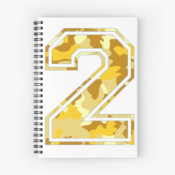 Item preview, Team Sports Uniform Number #2 - Yellow Camouflage designed and sold by RiplMedia.