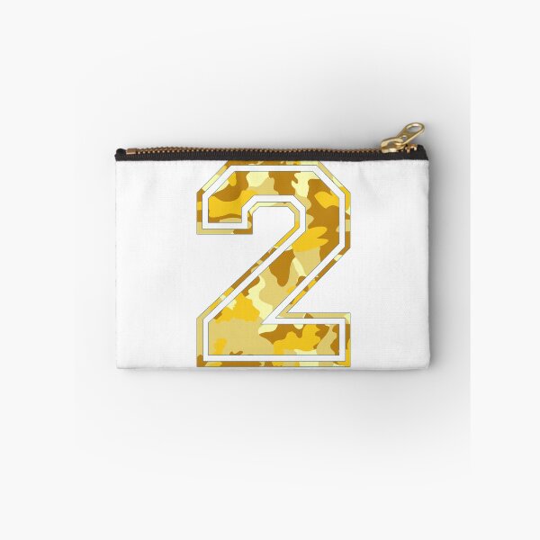 Item preview, Team Sports Uniform Number #2 - Yellow Camouflage designed and sold by RiplMedia.