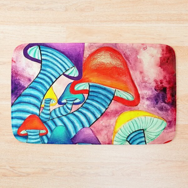 Item preview, MIxed Media Watercolor Mushrooms designed and sold by ArtbyMeganBrock.