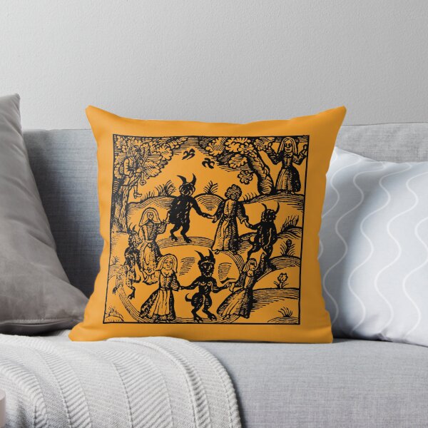 Dance with the Devil Throw Pillow