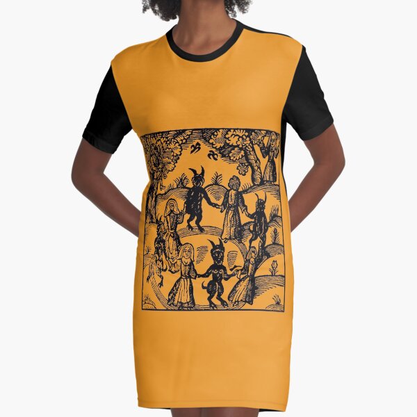 Dance with the Devil Graphic T-Shirt Dress