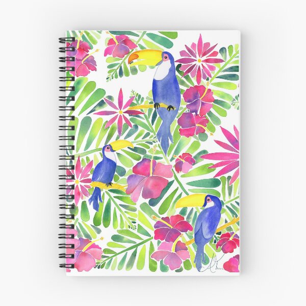 Item preview, Tropical Toucans Watercolor painting designed and sold by Alisha Watercolors.