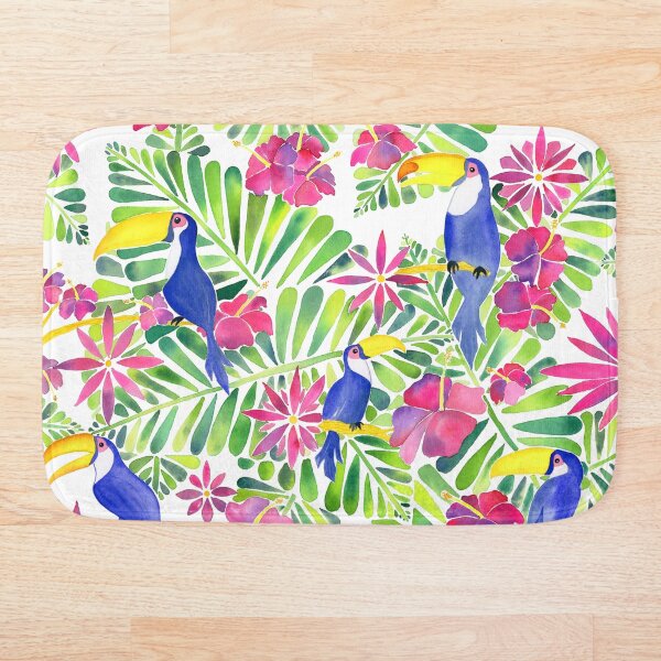 Item preview, Tropical Toucans Watercolor painting designed and sold by Alisha Watercolors.
