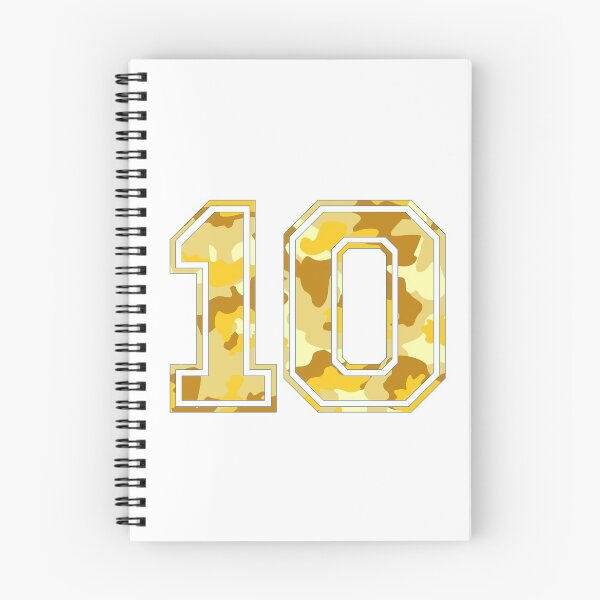 Item preview, Team Sports Uniform Number #10 - Yellow Camouflage designed and sold by RiplMedia.