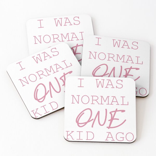Item preview, I was normal one kid ago pink lettering designed and sold by Arch4Design.