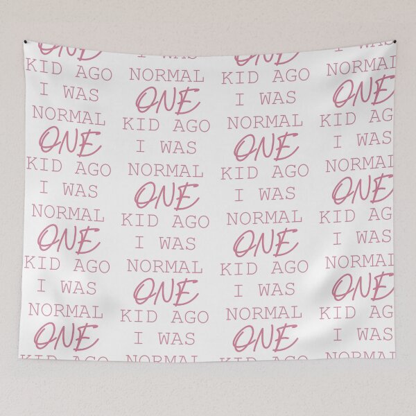 Item preview, I was normal one kid ago pink lettering designed and sold by Arch4Design.