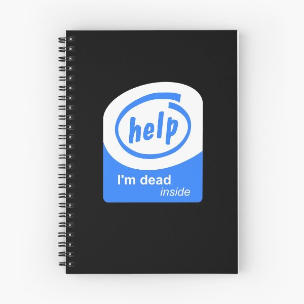 Item preview, Help In The Dead Inside Funny Logo Parody designed and sold by ELKaito.