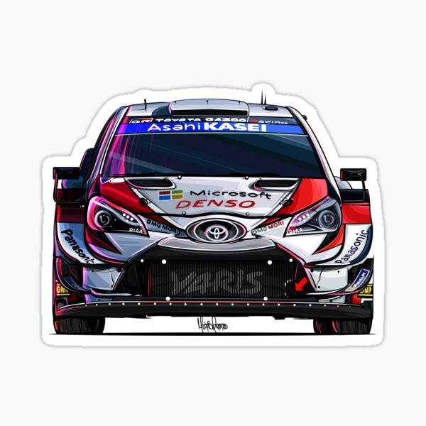 Toyota Yaris WRC (juego de 4) Pegatina
