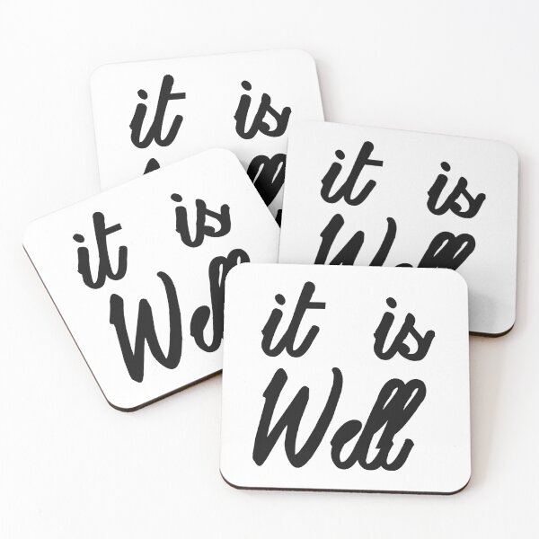 Item preview, It Is Well Christian Quote designed and sold by johnii1422.