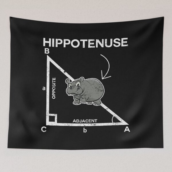 Item preview, Funny Hippotenuse Math Science Nerdy Geeky Mathematics designed and sold by findgreatshirts.