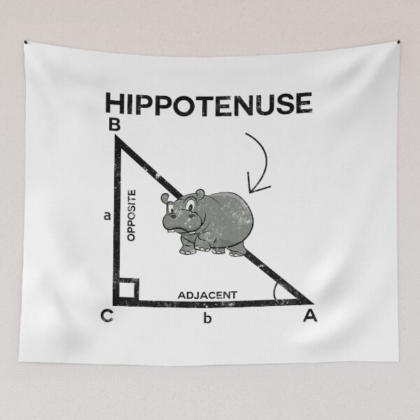 Item preview, Funny Hippotenuse Math Science Nerdy Geeky Mathematics designed and sold by findgreatshirts.