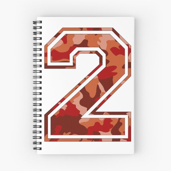 Item preview, Team Sports Uniform Number #2 - Orange Camouflage designed and sold by RiplMedia.