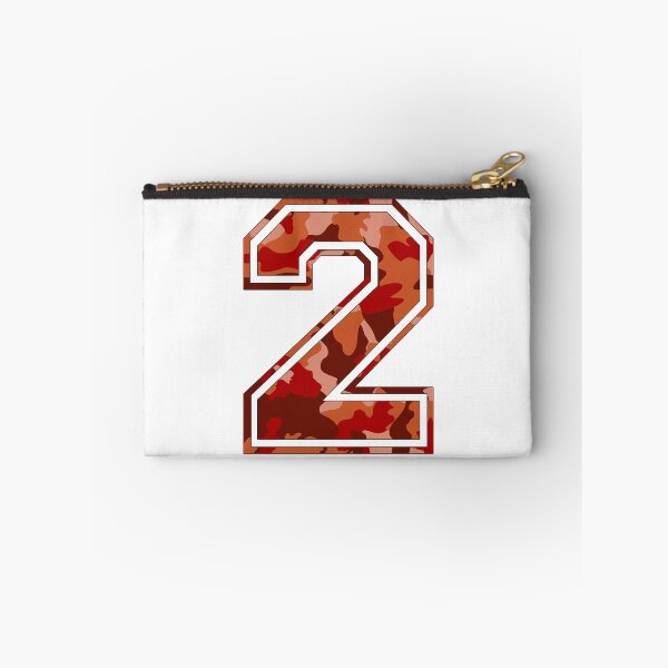Item preview, Team Sports Uniform Number #2 - Orange Camouflage designed and sold by RiplMedia.