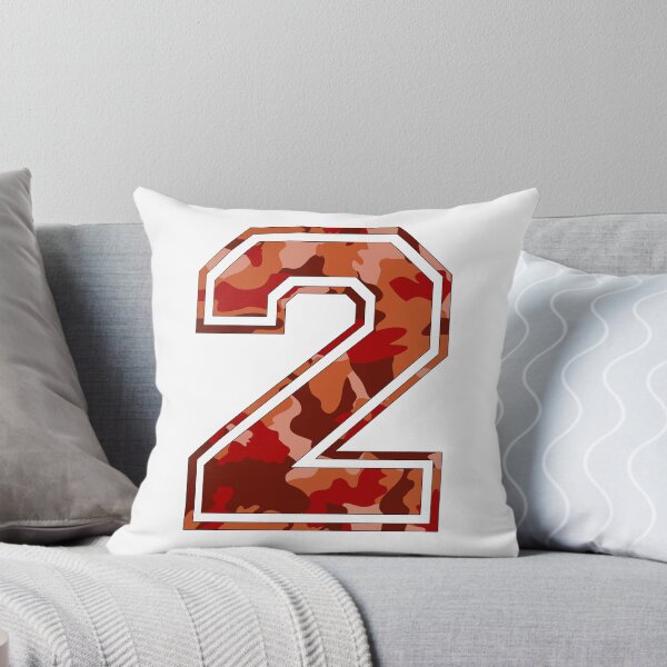 Item preview, Team Sports Uniform Number #2 - Orange Camouflage designed and sold by RiplMedia.