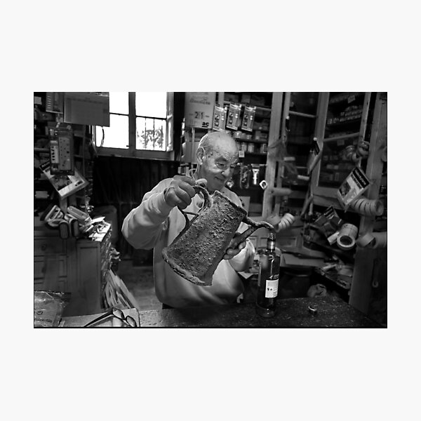 Antique Hardware Store Rabat Malta ------ Hydrochloric Acid Purchase Photographic Print