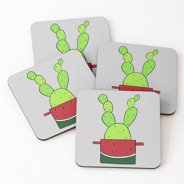 Item preview, Cute Cactus Design #4: Watermelon Pot Cactus designed and sold by DreamCactus.