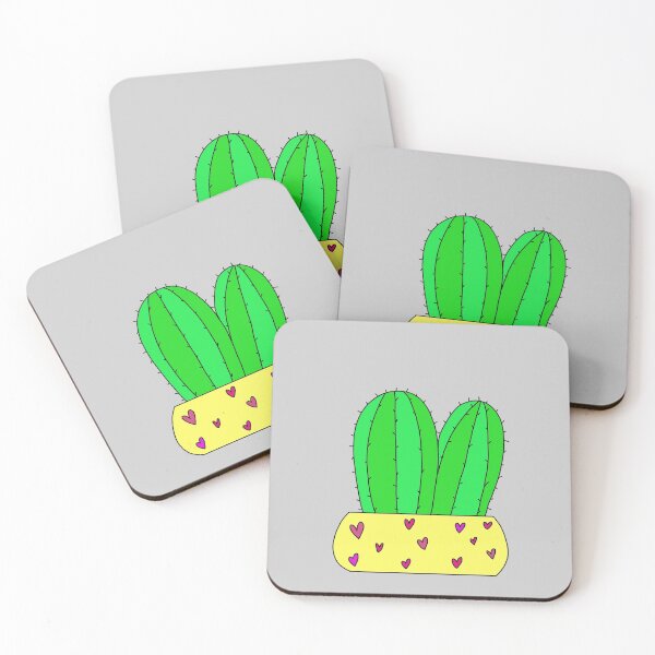 Item preview, Cute Cactus Design #6: 2 Cacti In Love designed and sold by DreamCactus.