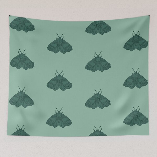 Item preview, Bohemian Tribal Henna Moth- Tasty Teal designed and sold by LordGraceArt.