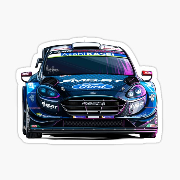 Ford Fiesta WRC (juego de 4) Pegatina