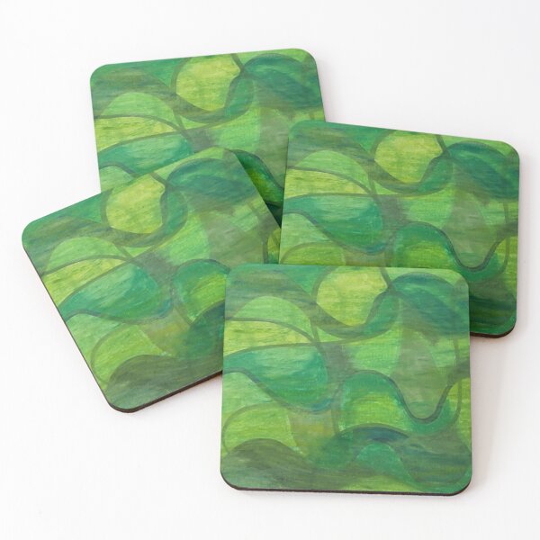 Item preview, Abstract Green Wave Connection designed and sold by Annette Marionneaux Stevenson.
