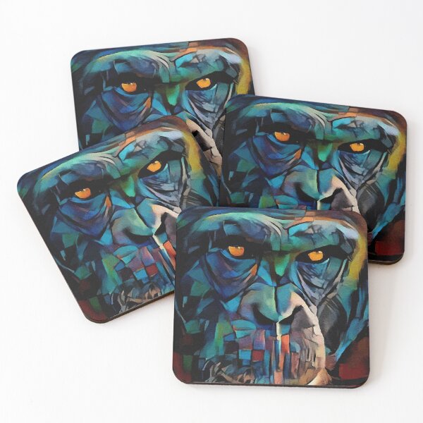 Item preview, Bernardo - Monkey, singe, gorille, gorilla - Léa Roche paintings designed and sold by L. ROCHE.