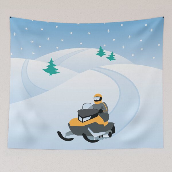 Item preview, Snowmobiling on a Snowy Winter Day designed and sold by Design Minds Boutique.