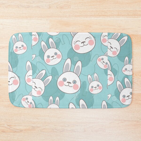 Item preview, Happy smiley rabbit patterns designed and sold by johnrk.