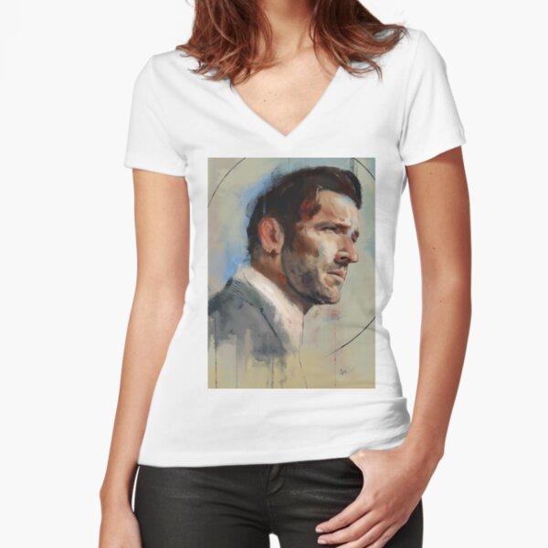 Luci Fitted V-Neck T-Shirt