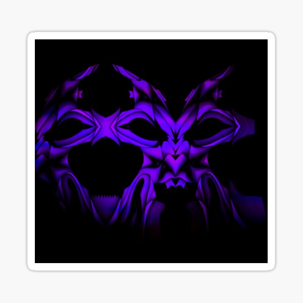 Curvilinear Project No. 240 ( Two Face ) Sticker
