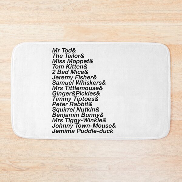 Item preview, Beatrix Potter Character Squad List designed and sold by azule1.