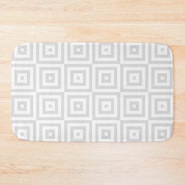 Item preview, Repeating Square Grid (white/grey) designed and sold by Design Minds Boutique.