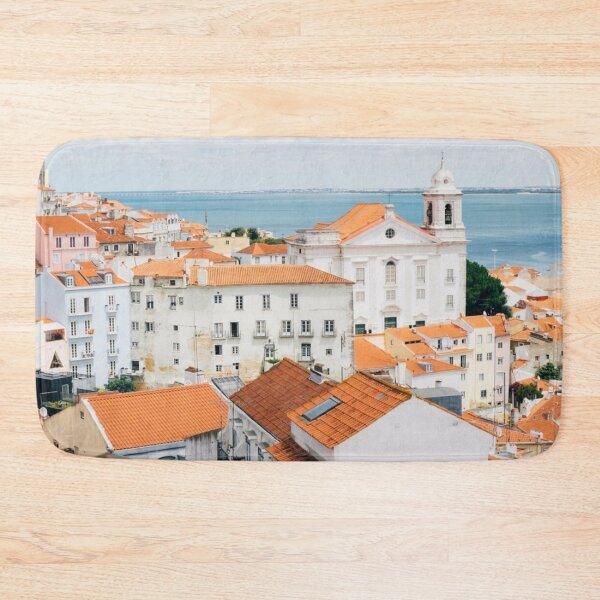Item preview, Lisbon Portugal Atlantic beaches Red Roofs White Houses designed and sold by mwagie.