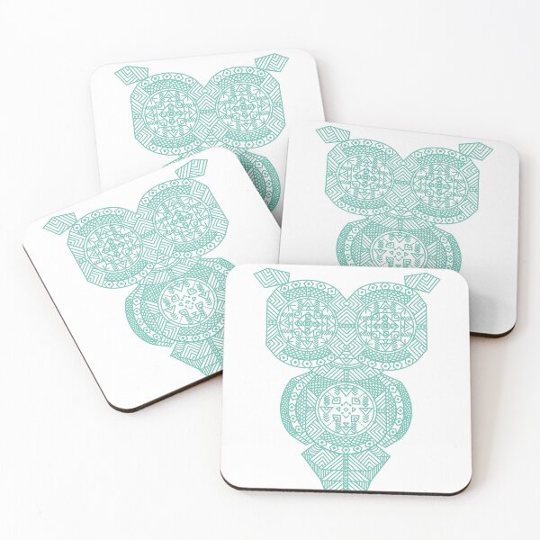 Item preview, Teal Geometric Owl designed and sold by Livia Bonola.