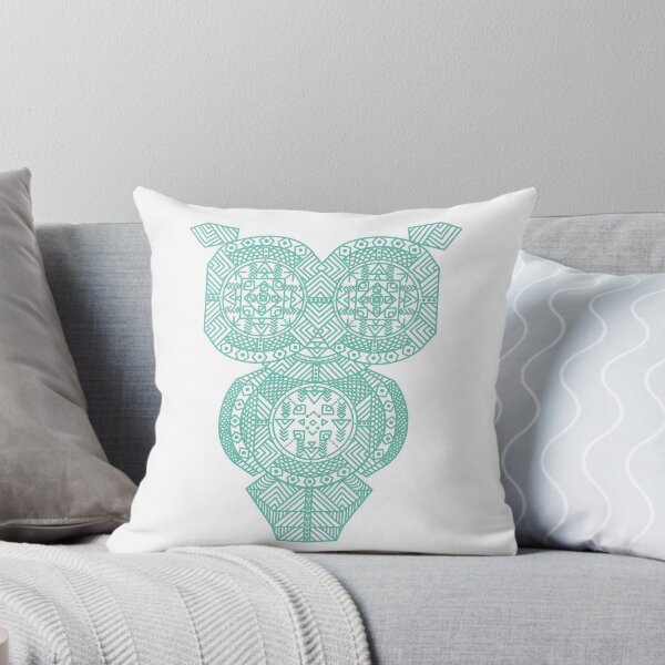Item preview, Teal Geometric Owl designed and sold by Livia Bonola.