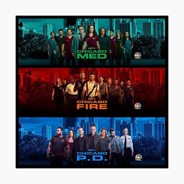 Chicago PD Fire Med Photographic Print