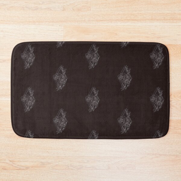 Item preview, Rose and Daisy Floral Geometric- Dark Red designed and sold by LordGraceArt.