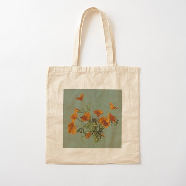 Orange Blossom Tote Bag in Cotton (15in x 15in.5in) by Saffron Marigold