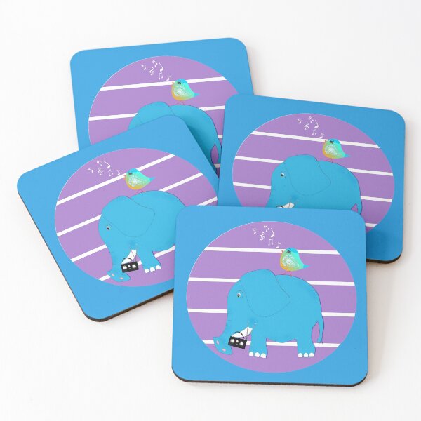Item preview, Elephant and Chicken Enjoy the Music - #Septcho19 designed and sold by innerspectrum.