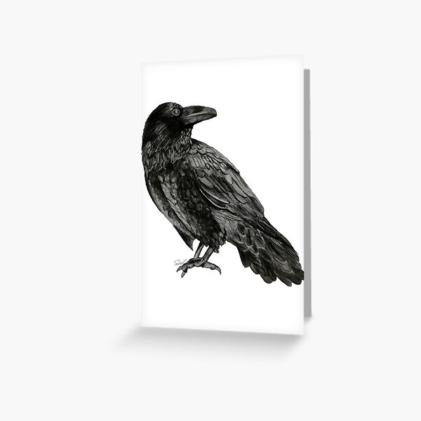 Raven Greeting Card