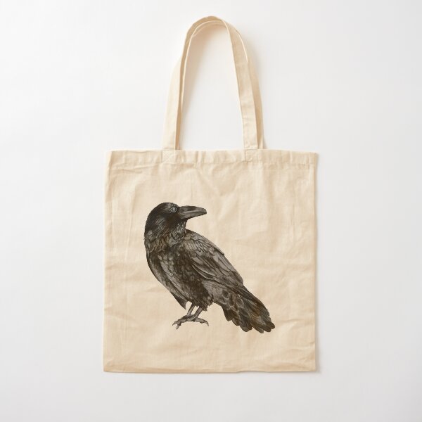 Raven Cotton Tote Bag