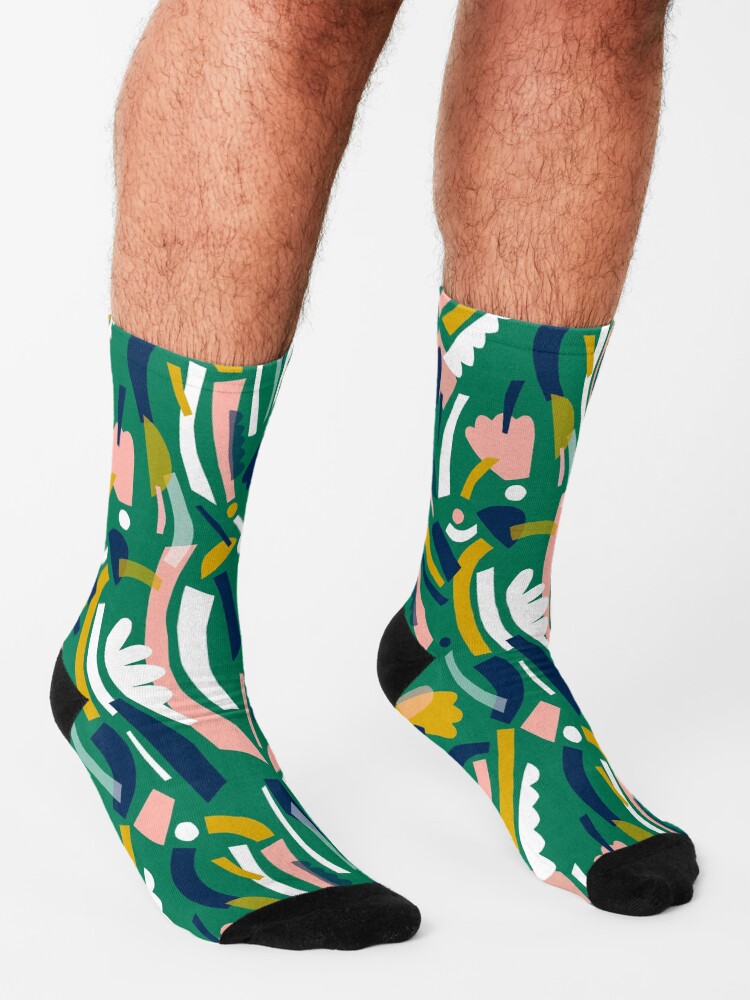 Alternate view of Flowerbed II Socks