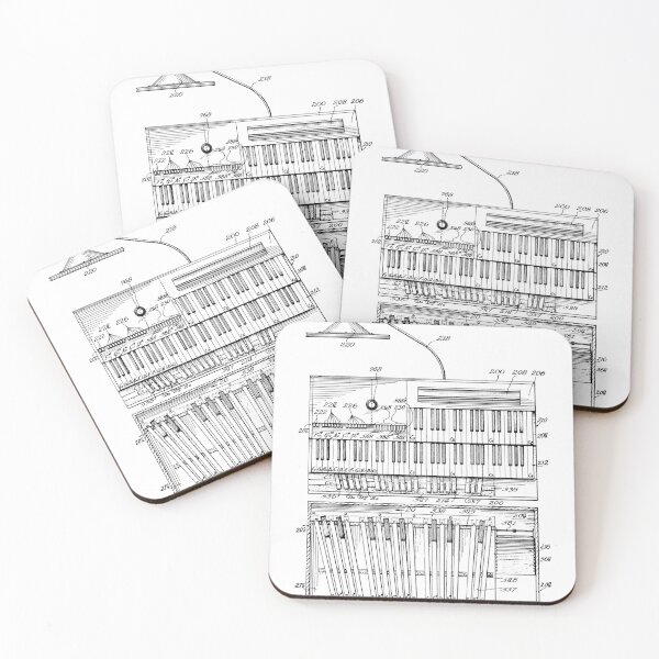 Item preview, Electrical Keyboard Patent 1934 - White designed and sold by InkedArtPrints.