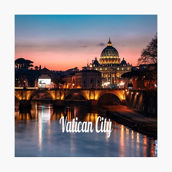 Item preview, Vatican City At Night Roman Catholic Church designed and sold by mwagie.