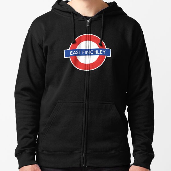 East Finchley Underground Northern Line Station Zipped Hoodie