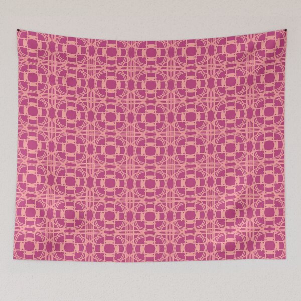 Item preview, looping hearts pattern 2 on pink designed and sold by Dawna Morton.