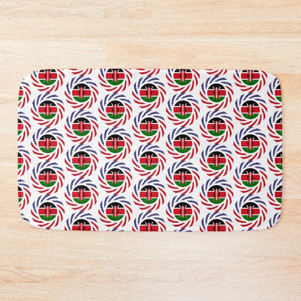 Item preview, Kenyan American Multinational Patriot Flag Series designed and sold by Carbon-Fibre Media.
