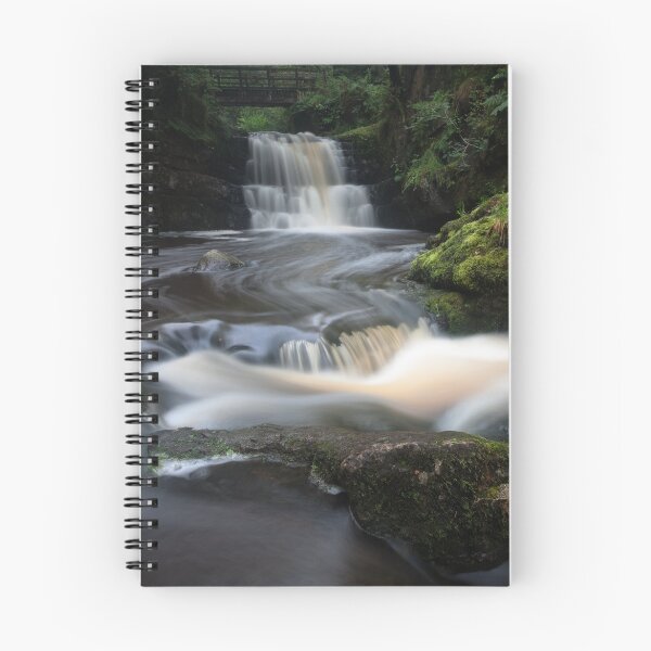 Item preview, Waterfall behind Dinas Rock designed and sold by Leighton Collins.