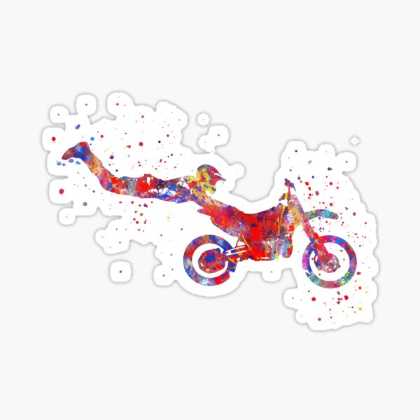 Item preview, Motocross dirt bike, dirt bike, sport bike, motocross, rider designed and sold by Rosaliartbook.