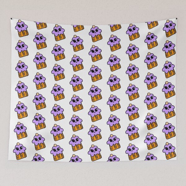 Item preview, Orange & Purple Cupcake designed and sold by SZN LR.